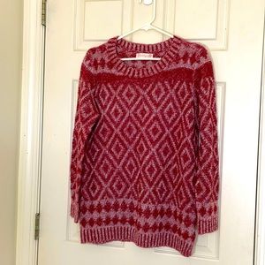 Beautiful Red Holiday Sweater Size Medium